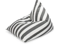 Sitting Point Sitzsack Calypso Santorin 300 l Anthrazit Streifen-Muster