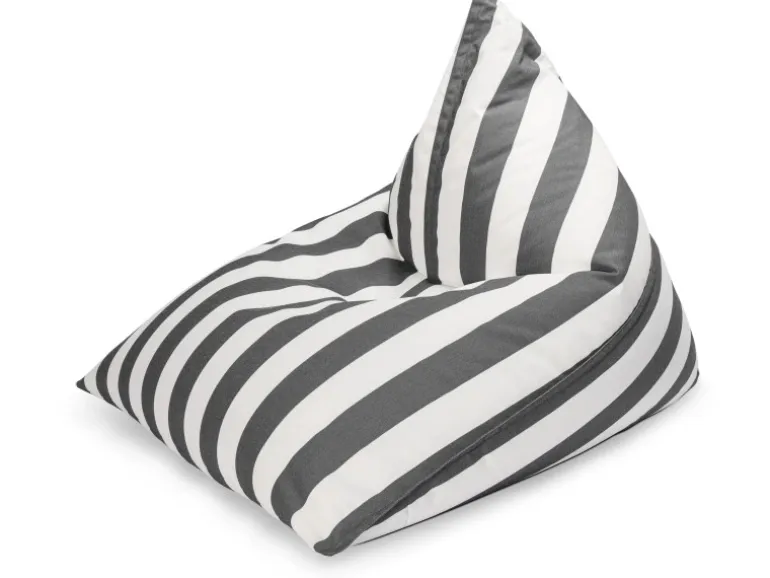 Sitting Point Sitzsack Calypso Santorin 300 l Anthrazit Streifen-Muster