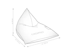 Sitting Point Sitzsack Calypso Santorin 300 l Grün Streifen-Muster