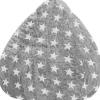 Sitting Point Sitzsack Fluffy 120 l Grau Herz-Muster