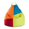 Sitting Point Sitzsack Harlekin 220 l Grün Bunt