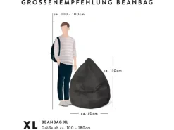 Sitting Point Sitzsack Pirat 220 l Bunt Bunt