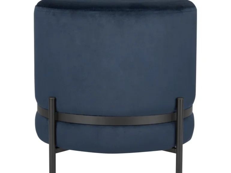 Sitzhocker Dark Wonder Ø 43 cm H: 40 cm Dunkelblau