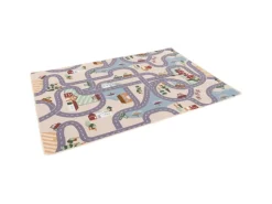Snapstyle Kinder Spiel Straßenteppich Beige 200x300cm