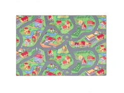 Snapstyle Kinder Spiel Straßenteppich Grün 80x160cm
