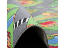 Snapstyle Kinder Spiel Straßenteppich Grün 80x160cm
