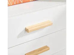 SoBuy Aktenschrank Druckertisch mit 3 Schubladen und 1 Tür Sideboard für Büro ASK07-WN