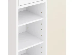 SoBuy Badezimmerschrank Hochschrank Badregal mit 6 Einlegeböden 20x180x20cm BZR34-II-W