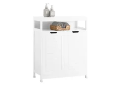 SoBuy Badkommode Kommode Sideboard Flurschrank Badezimmerschrank Weiß BZR121-W