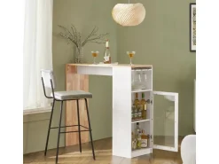 SoBuy Bartisch Esstisch Balkontisch Küchentisch Bistrotisch Stehtisch FWT99-WN
