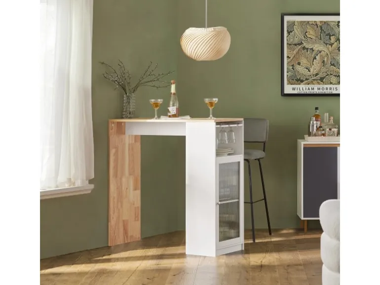 SoBuy Bartisch Esstisch Balkontisch Küchentisch Bistrotisch Stehtisch FWT99-WN