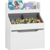 SoBuy Bücherregal für Kinder Kinderregal mit 2 Boxen Aufbewahrungsregal KMB71-W