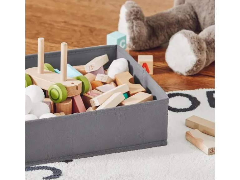 SoBuy Bücherregal für Kinder Kinderregal mit 2 Boxen Aufbewahrungsregal KMB71-W