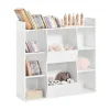 SoBuy Bücherregal für Kinder Kinderregal Aufbewahrungsregal Standregal KMB55-W
