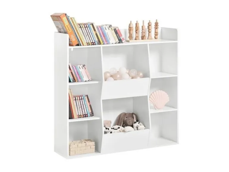 SoBuy Bücherregal für Kinder Kinderregal Aufbewahrungsregal Standregal KMB55-W