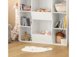 SoBuy Bücherregal für Kinder Kinderregal Aufbewahrungsregal Standregal KMB55-W