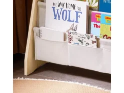 SoBuy Bücherregal Kinderregal mit 4 Stofffächern Zeitungsständer KMB50-N