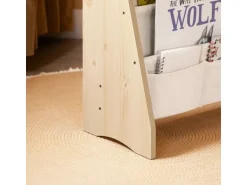 SoBuy Bücherregal Kinderregal mit 4 Stofffächern Zeitungsständer KMB50-N