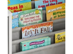 SoBuy Bücherregal Kinderregal mit Boxen Aufbewahrungsregal Weiß KMB76-W