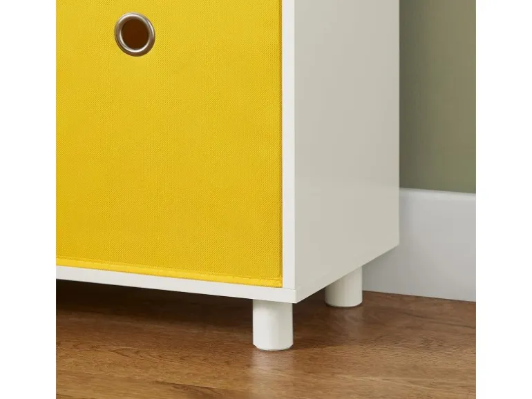 SoBuy Bücherregal Kinderregal mit 2 Boxen Aufbewahrungsregal Weiß KMB69-W