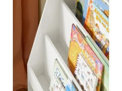 SoBuy Bücherregal Kinderregal mit 2 Boxen Aufbewahrungsregal Weiß KMB69-W
