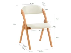 SoBuy Esszimmerstuhl Klappstuhl Küchenstuhl Polsterstuhl mit Lehne Weiß FST92-W