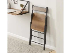 SoBuy Esszimmerstuhl Klappstuhl Küchenstuhl mit Lehne 46x80x48cm Vintage FST88-PF