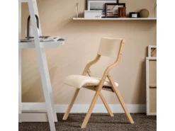 SoBuy Esszimmerstuhl Klappstuhl Küchenstuhl Polsterstuhl mit Lehne Beige FST40-W