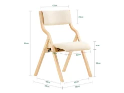 SoBuy Esszimmerstuhl Klappstuhl Küchenstuhl Polsterstuhl mit Lehne Beige FST40-W