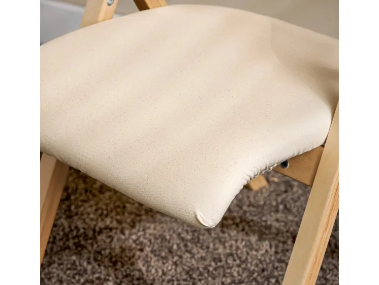 SoBuy Esszimmerstuhl Klappstuhl Küchenstuhl Polsterstuhl mit Lehne Beige FST40-W