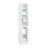 SoBuy Hochschrank Badschrank Badregal Badezimmerschrank Weiß BZR118-W