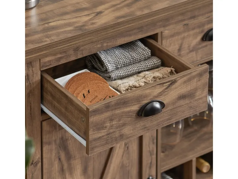 SoBuy Kücheninsel Freistehend Küchenschrank Sideboard Buffet Vintage SVW20-N