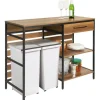 SoBuy Kücheninsel Sideboard Kommode Küchenschrank Flurschrank Vintage FSB71-PF
