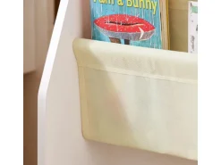 SoBuy Kinder-Bücherregal Zeitungsständer mit 4 Ablagen Kinderregal Weiß FRG225-W