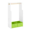 SoBuy Kindergarderobe mit 2 Boxen Kinderkleiderständer Kleiderschrank KMB109-W