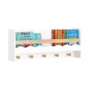 SoBuy Kindergarderobe mit Ablage Kinderregal Bücherregal Wandregal Weiß KMB78-W