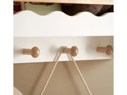 SoBuy Kindergarderobe mit Ablage Kinderregal Bücherregal Wandregal Weiß KMB78-W