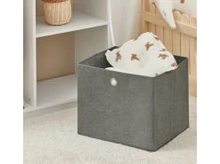 SoBuy Kinderkleiderschrank mit 3 Haken Kleiderständer mit Box Weiß KMB40-W