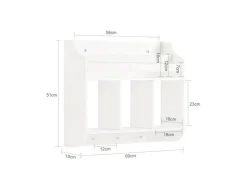 SoBuy Kinderregal Bücherregal für Kinder Wandregal Hängeregal KMB46-W