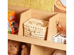 SoBuy Kinderregal mit 5 Fächern Bücherregal Aufbewahrungsregal Natur KMB111-N