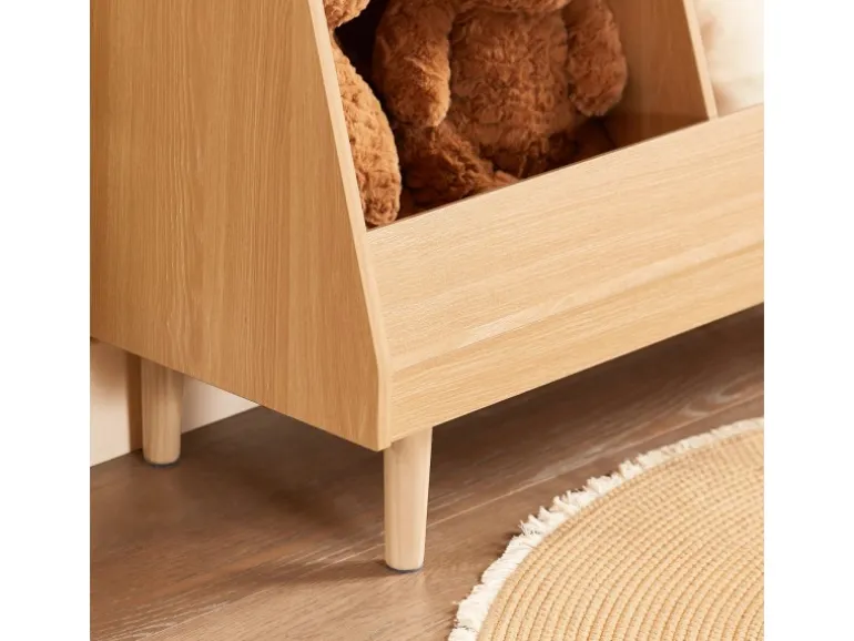 SoBuy Kinderregal mit 5 Fächern Bücherregal Aufbewahrungsregal Natur KMB111-N