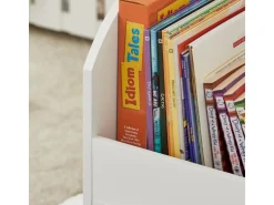 SoBuy Kinderregal mit 2 Stoffboxen Bücherregal Aufbewahrungsregal KMB53-W