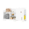 SoBuy Kinderregal mit Elefant-Design Bücherregal Kinderzimmer Weiß KMB62-W