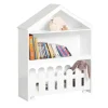 SoBuy Kinderregal Set 2-teilig Aufbewahrungsregal für Kinder Bücherregal KMB52-W