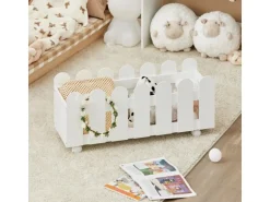 SoBuy Kinderregal Set 2-teilig Aufbewahrungsregal für Kinder Bücherregal KMB52-W