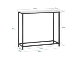 SoBuy Konsolentisch Flurtisch Dekotisch Sideboard Beistelltisch FSB29-SCH
