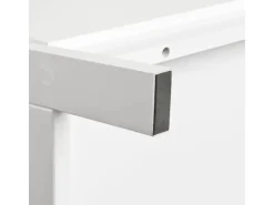 SoBuy Leiterregal mit Ablagen und Schublade MDF Weiß FRG116-K-W