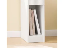SoBuy Nachttisch Schmal Beistelltisch mit Schublade für Schlafzimmer FBT111-W
