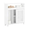 SoBuy Nischenregal Nischenschrank mit Rollen Küchenregal Rollwagen 20cm BZR119-W