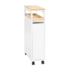 SoBuy Nischenwagen mit 3 Schubladen Schmal Küchenregal Natur 20x79x51cm NSR11-WN